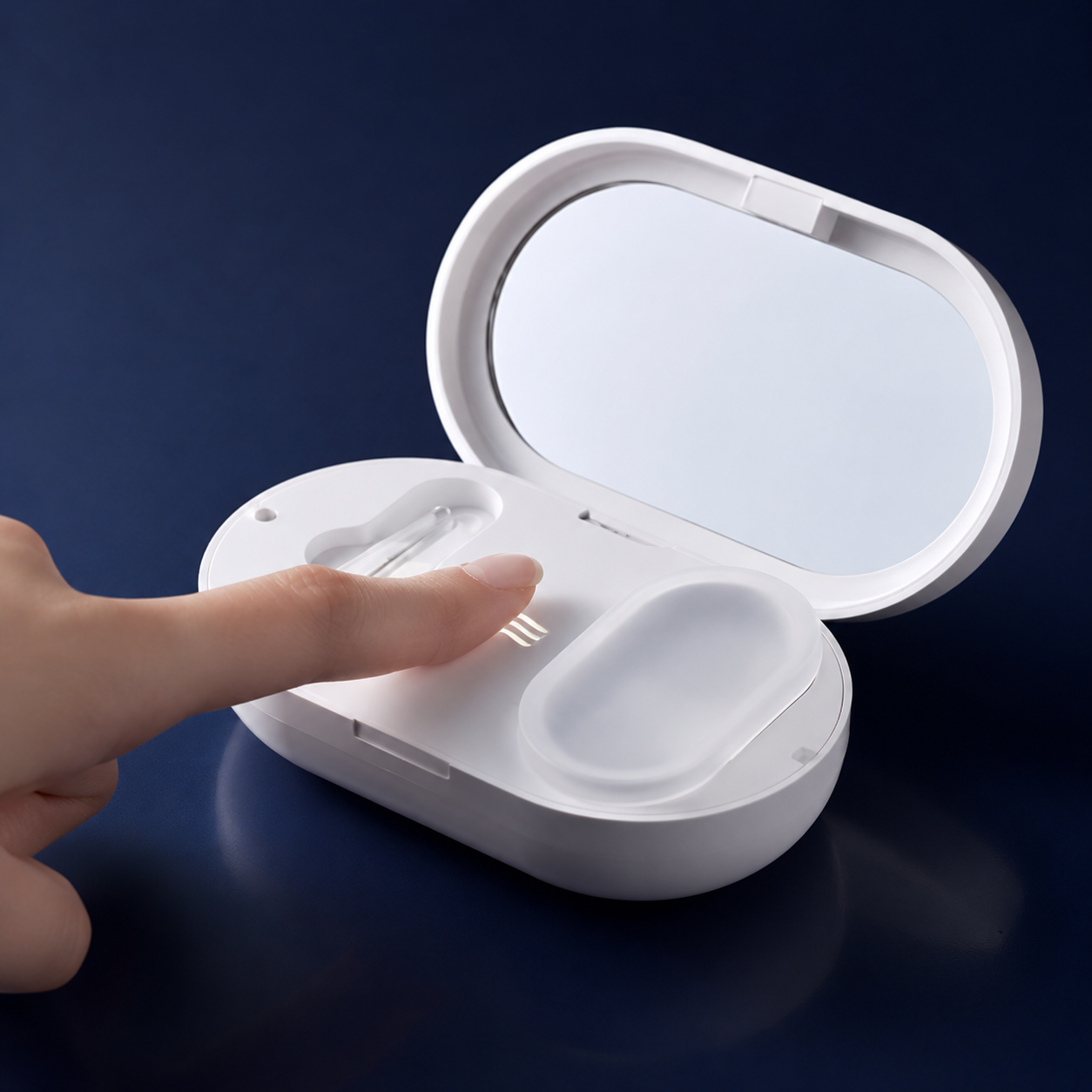 Close lid and press button