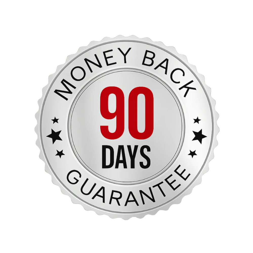 90-day money-back guarantee