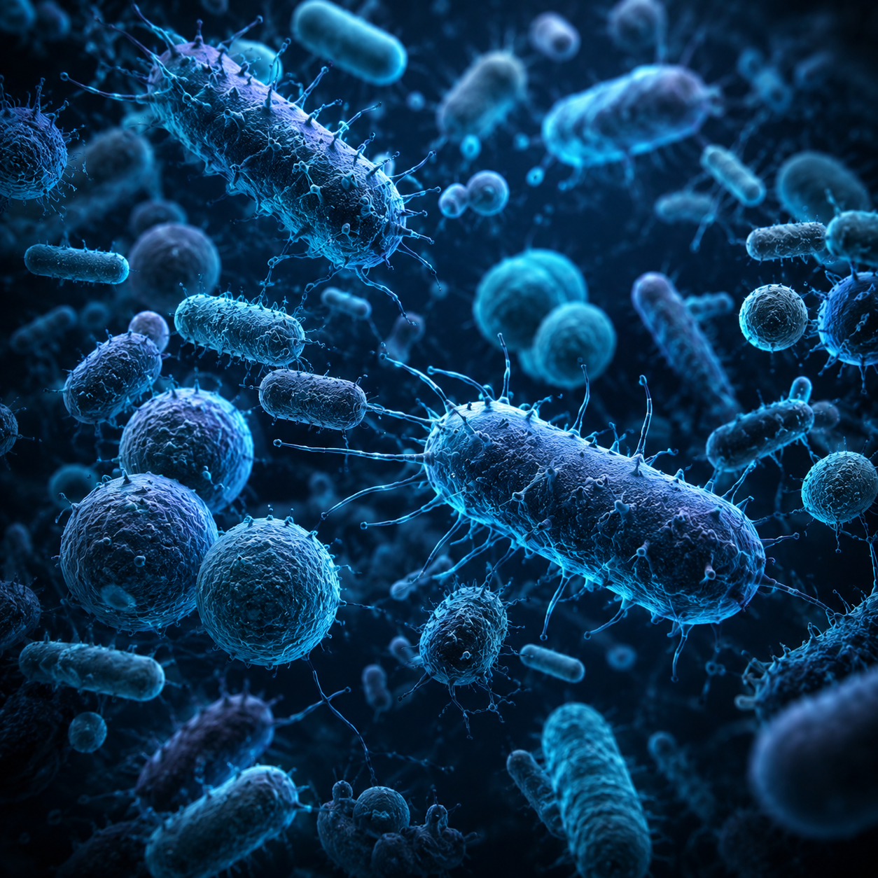 Bacteria on a contact lens