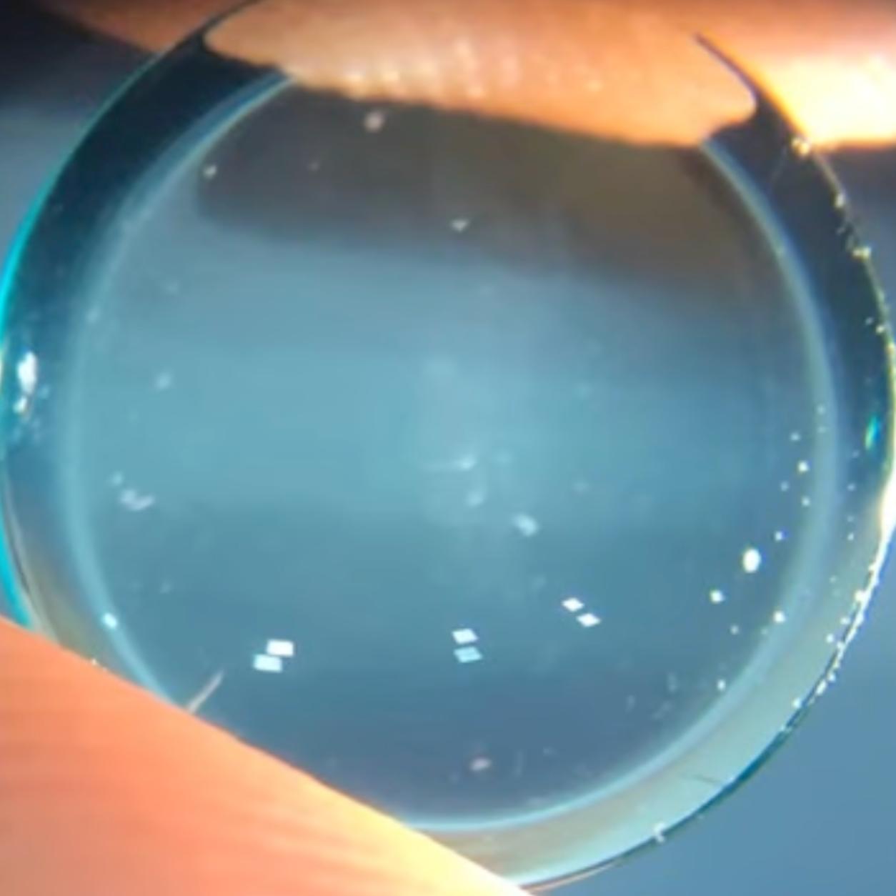 Lens after being cleaned with Lensy PRO 2.0